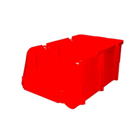 Stacking Bin Red 11in X 6in X 5in